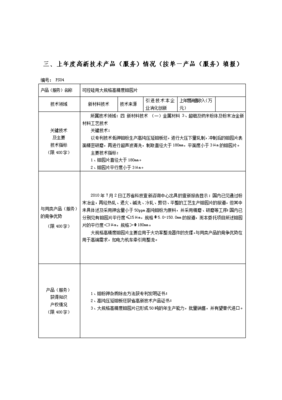 2012年度高新技術(shù)產(chǎn)品（服務(wù)）情況技術(shù)開發(fā)填寫說(shuō)明